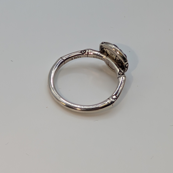 John Hardy Silver Bamboo Topaz And Iolite Ring - Picture 4 of 7